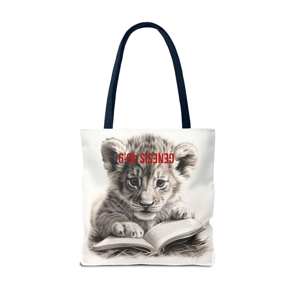 Genesis 49:9 Lion of Judah Tote Bag
