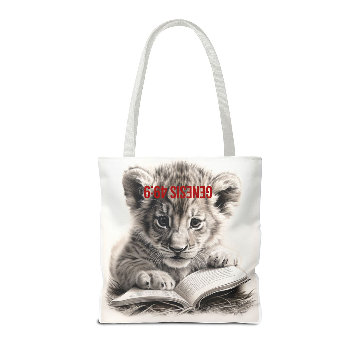 Genesis 49:9 Lion of Judah Tote Bag