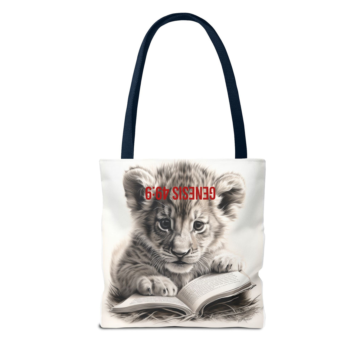 Genesis 49:9 Lion of Judah Tote Bag