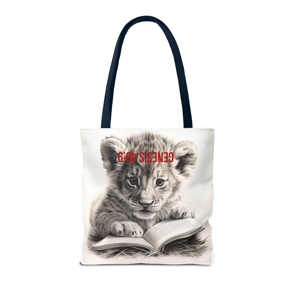 Genesis 49:9 Lion of Judah Tote Bag