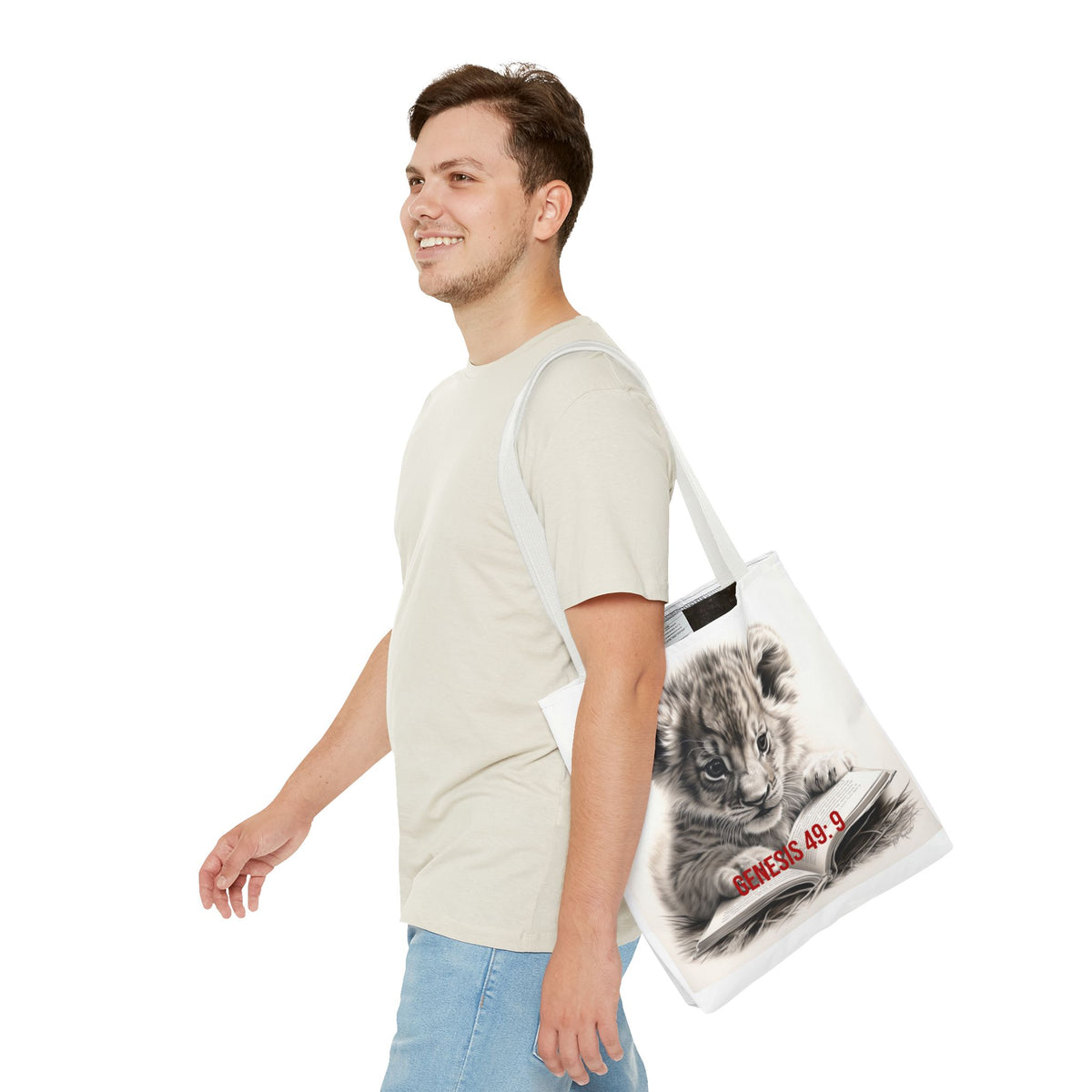 Genesis 49:9 Lion of Judah Tote Bag