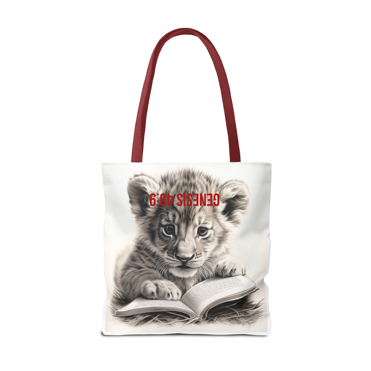 Genesis 49:9 Lion of Judah Tote Bag